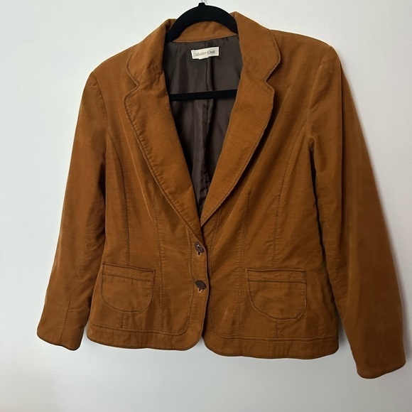 Coldwater Creek Blazer Tan Corduroy Western Vibes Neutral Brown Women’s Medium. - Picture 2 of 11